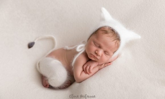 фотосъемка новорожденного мальчика в образе