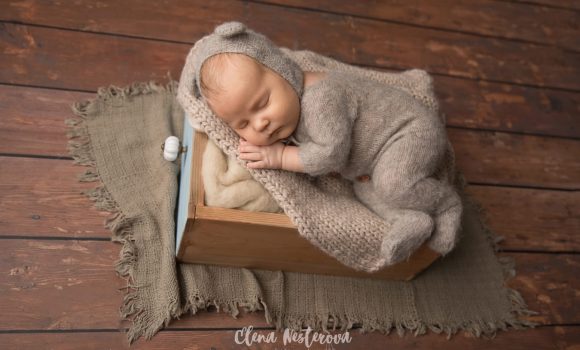 фотосъемка новорожденного мальчика дома СПб