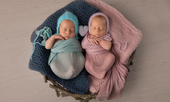фотограф новорожденных двойняшек СПб